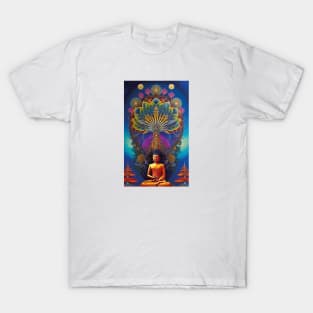 Buddha and the tree of life mandala T-Shirt